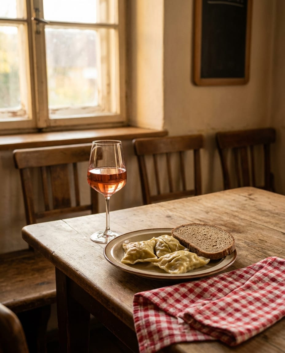 Trollinger und Maultaschen im Besen